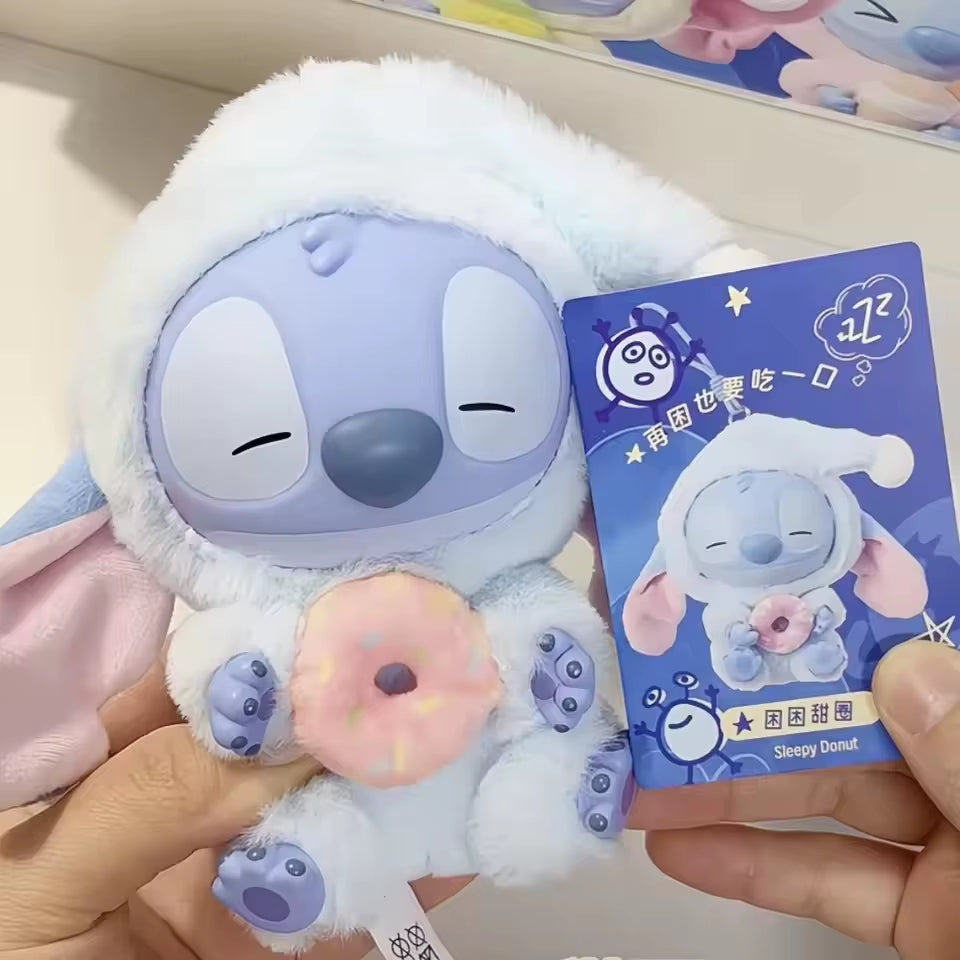 Kawaii Stitch Blind Box Bag Eat Some Thing before Sleep Series Vinyl Pendant Cute Doll Mystery Box Fluffy Doll Adult Gi